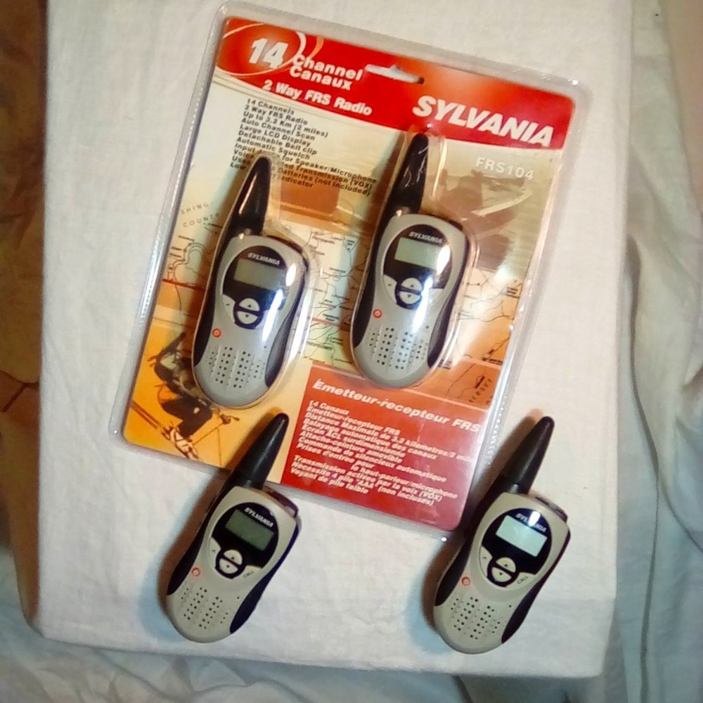 Set of 4 Sylvania 14-channel radios
